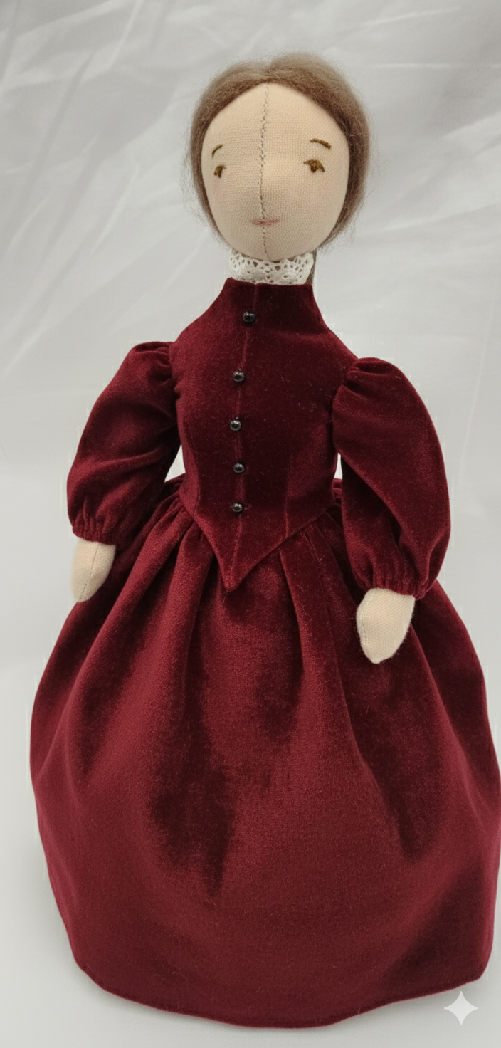 Mid Victorian Doll Dress Pattern for Victorian Doll Tutorial