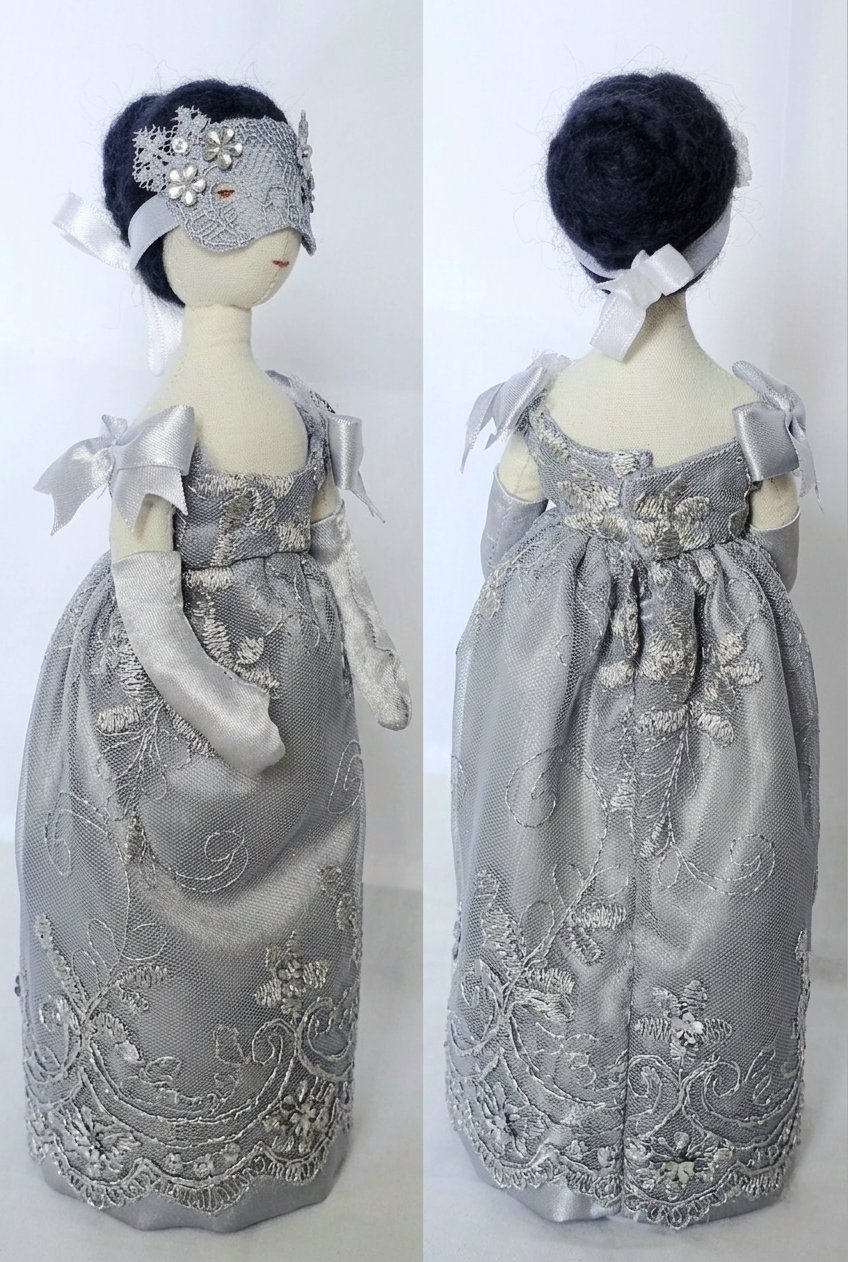 DYI ebook Lady in Silver Doll & Dress Step-by-Step Tutorial