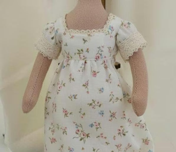 Empire Dress Pattern for Victorian Doll Tutorial