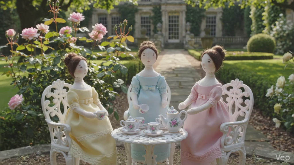 Pastel Empire Dress Pattern for Victorian Doll (New Body Included) Tutorial